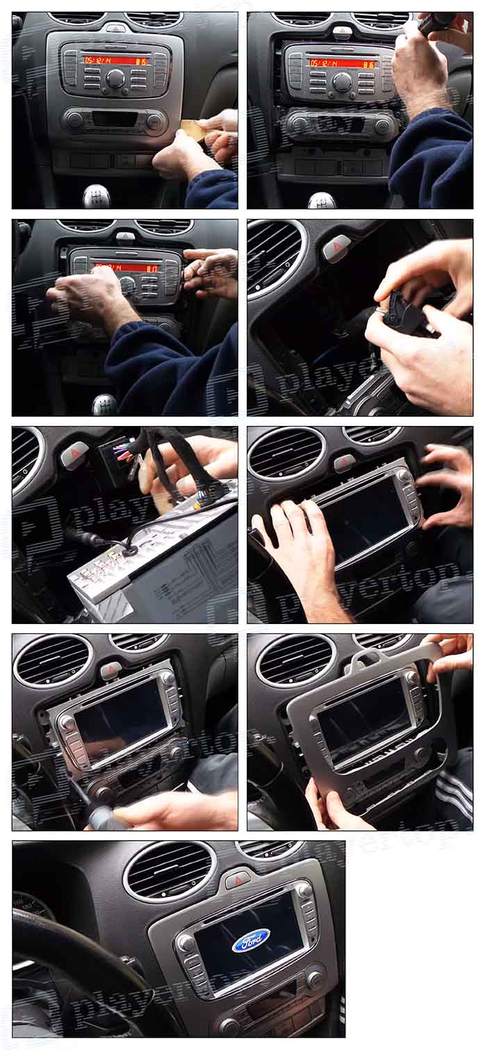 installation gps autoradio ford focus 2009 2011